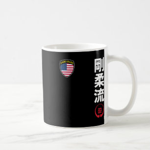 Mug Équipe Karate Goju Ryu Usa Drapeau Kanji Marti jap