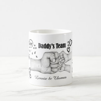 Mug Équipe personnalisée de Papa Équipe personnalisée