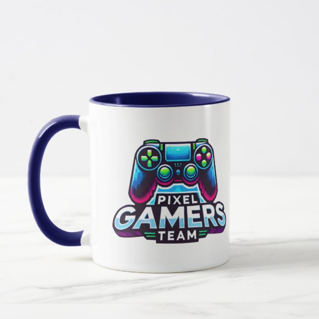 Mug Équipe Pixel Gamers - Niveau supérieur (Gauche)