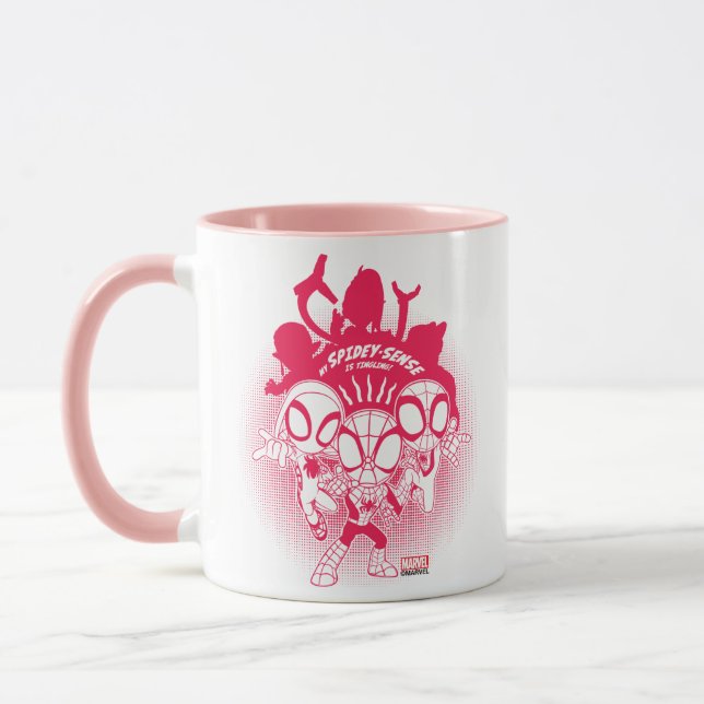 Mug Équipe Spidey Graphique du Spidey-Sense (Gauche)