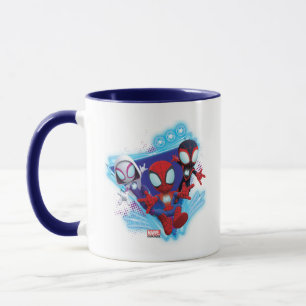 Mug Équipe Spidey Triangle Lumière Toiles Graphique Lu