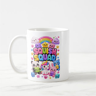 Mug Équipe Squish Arc-en-Ciel Pailleté Panda Licorne M
