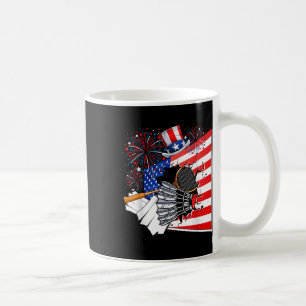Mug Équipement de badminton Costume Drapeau Américain