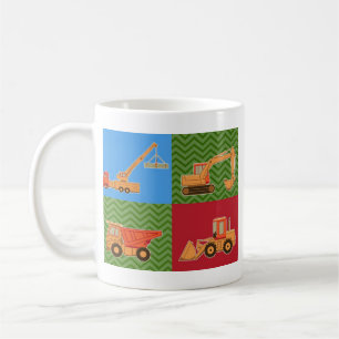 Mug Équipement lourd de transport - collage