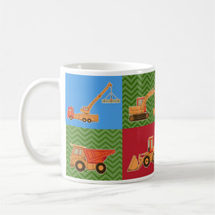 Mug Équipement lourd de transport - collage