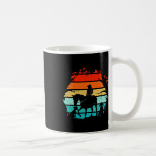 Mug Équitation Filles - Vintage Fille Avec Chiens Et