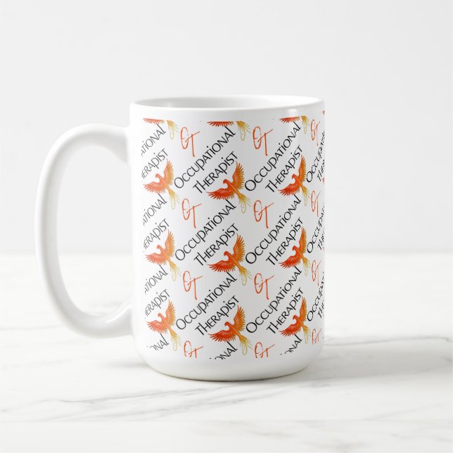 Mug ergothérapeute avec design Phoenix (Gauche)