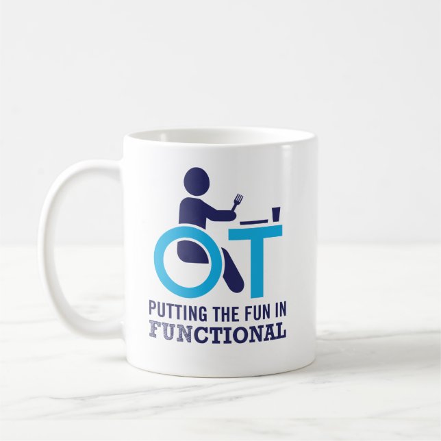 Mug Ergothérapiste drôle OT (Gauche)