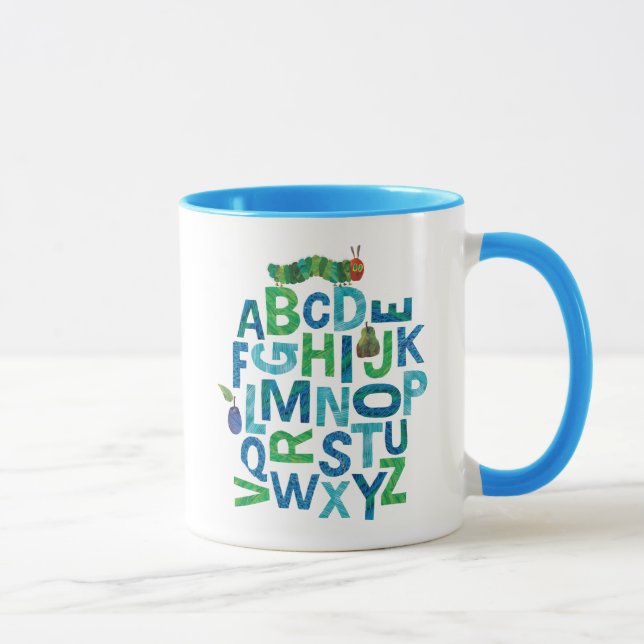 Mug Eric Carle | Alphabet Motif de lettres Caterpillar (Droite)
