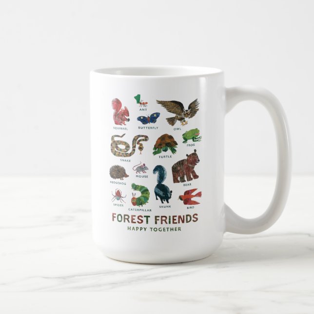 Mug Eric Carle | Les amis de la forêt heureux ensemble (Droite)