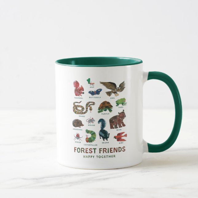 Mug Eric Carle | Les amis de la forêt heureux ensemble (Droite)