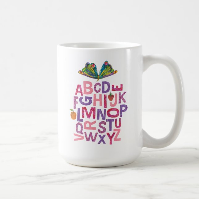 Mug Eric Carle | Motif de papillon alphabet (Droite)