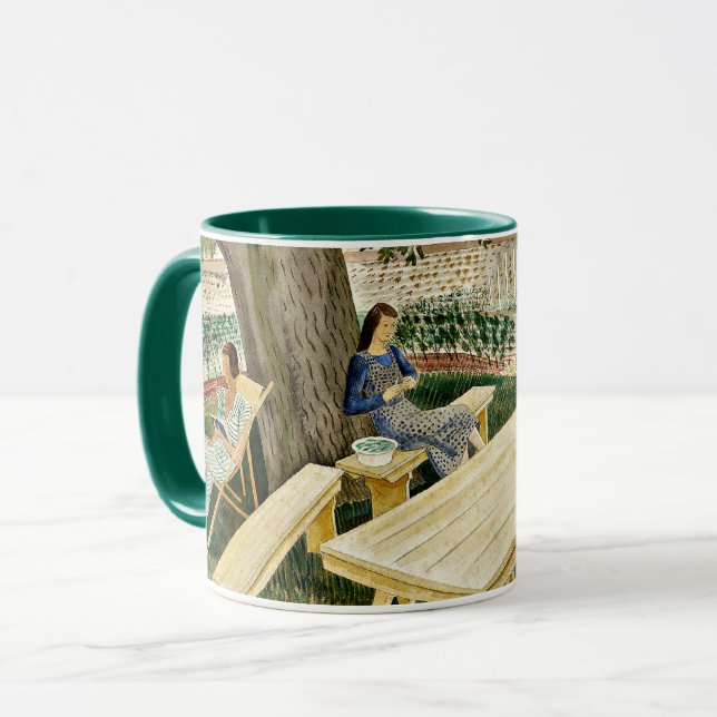 Mug Eric Ravilious - Deux femmes dans un jardin, (Devant gauche)