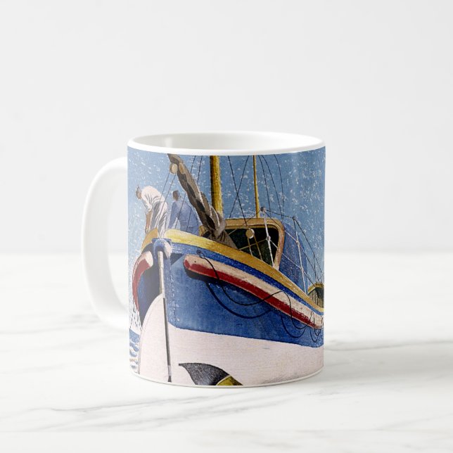 Mug Eric Ravilious - Lifeboat, (Devant gauche)