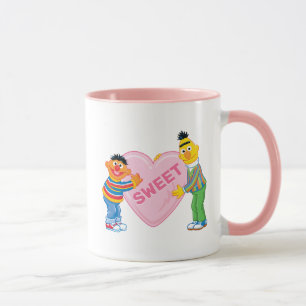 Mug Ernie & Bert Big Valentine's Heart