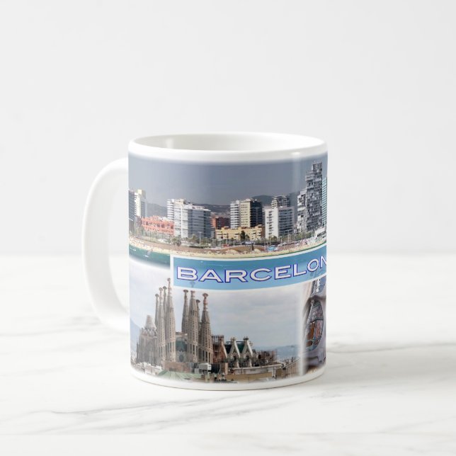 Mug ES Barcelona - Skyline - Skyline - Sagrada Familia (Devant gauche)