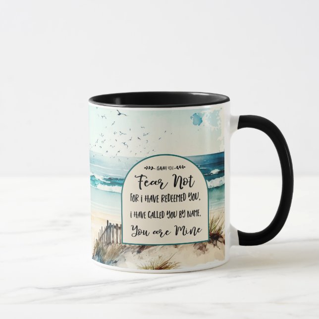 Mug Esaïe 43:1 Ne crains pas pour moi vous ai racheté  (Droite)