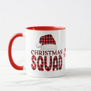 Mug Escadrille de Noël Santa Hat Fête de Noël Rouge