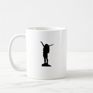 Mug Escalade montagne fille silhouette