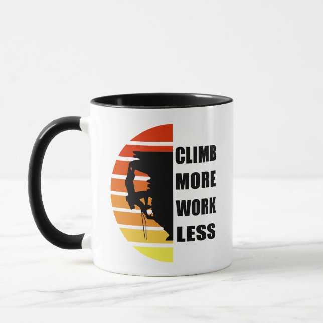 Mug Escalade rock motivationnelle disant (Gauche)