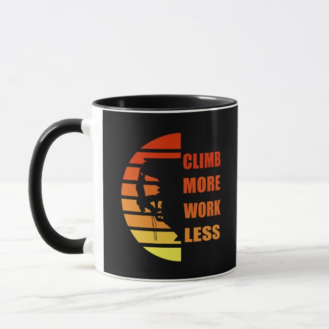Mug Escalade rock motivationnelle disant (Gauche)