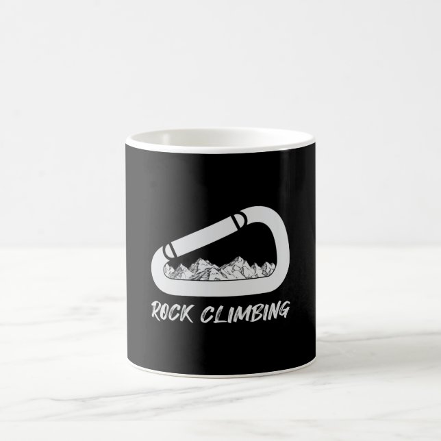 Mug Escalade Rock Mountains Climber Climber Idée cadea (Centre)