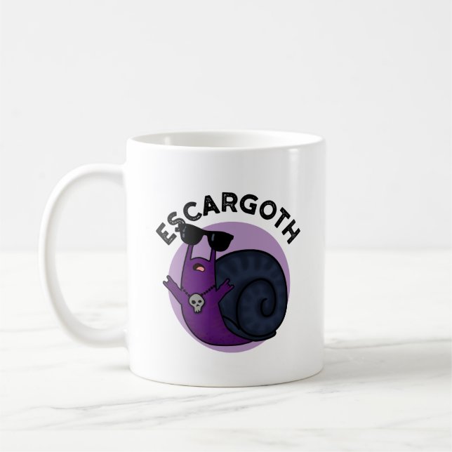 Mug Escar goth Funny Cool Goth Snail Pun (Gauche)