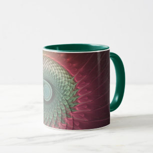 Mug Escargot Abstrait coloré Art moderne fractal
