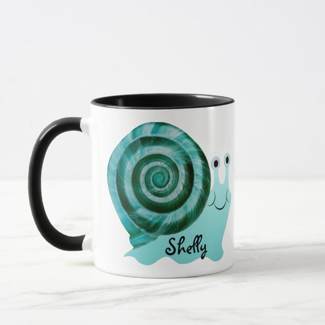 Mug Escargot bleu (Gauche)