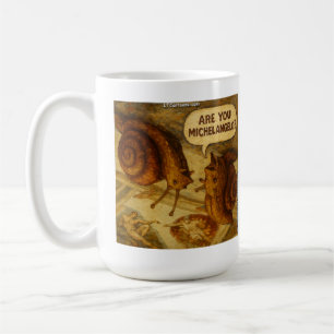Mug Escargot Curieux & Parodie de Michel-Ange Dessin A