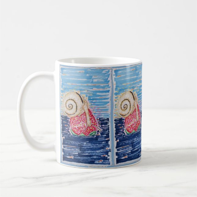 Mug Escargot sur la Fraise (Gauche)