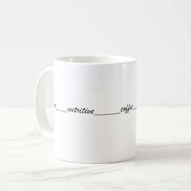 Mug Escribe One nutritive coffee (Devant gauche)
