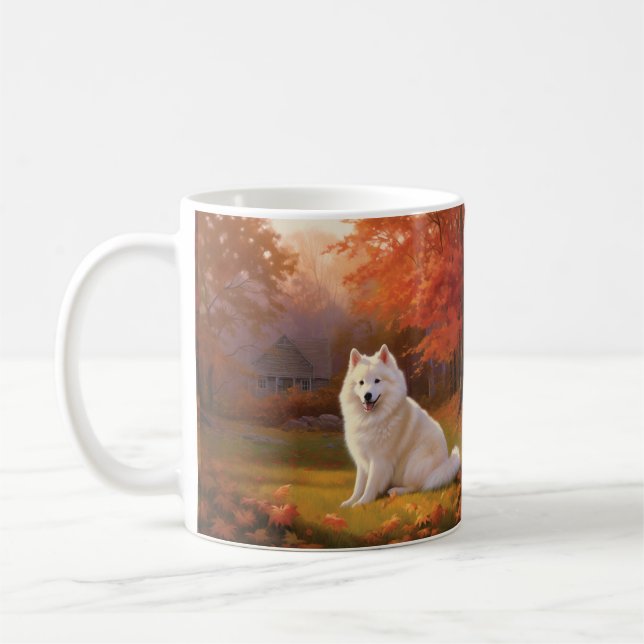 Mug Eskimo américain en automne Leaves automne inspiré (Gauche)
