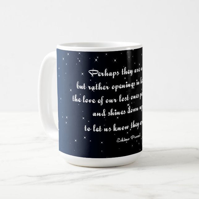 Mug Eskimo proverbe peut-être qu'ils ne sont pas étoil (Devant gauche)