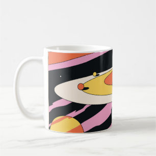 Mug Espace psychédélique : formes géométriques les ann