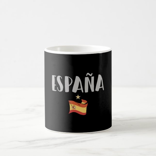 Mug Espagne Football Fan Shirt Drapeau (Centre)