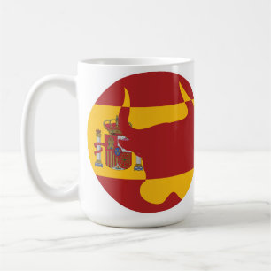 Mug Espagne Taurus Espagne drapeau national animal
