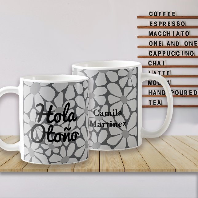 Mug Espagnol Bonjour Automne Vibes Personnaliser (Créateur téléchargé)