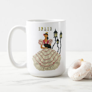 Mug Espagnol danseuse flamenco femme Espagne Travel Ar