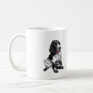Mug Espagnol Springer anglais Chiot noir et blanc