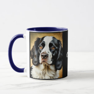 Mug Espagnol Springer noir et blanc. Personnalisé