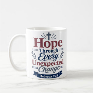 Mug Espoir à travers un verset biblique de changement