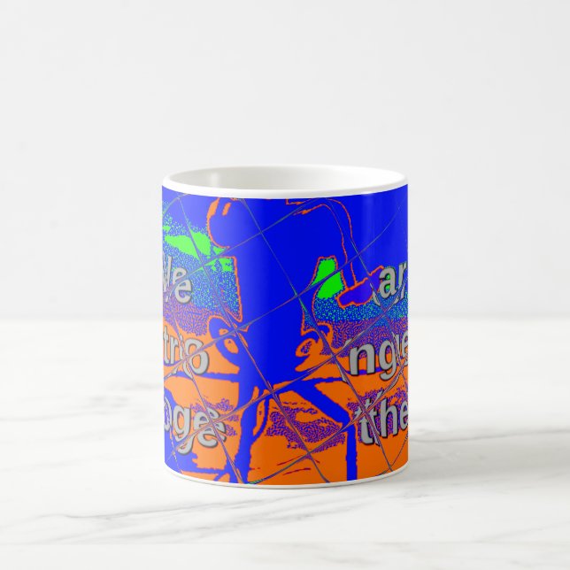 Mug Espoir psychédélique des Etats-Unis : Art Blue Uni (Centre)