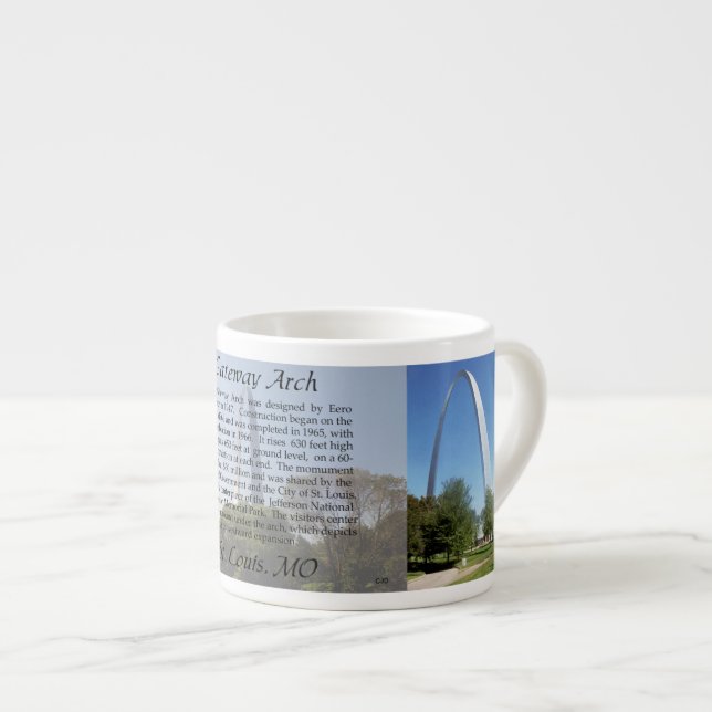 Mug espresso Gateway Arch (Devant droit)