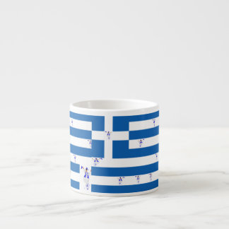 Mug Espresso  Greek Flag with Evzone's