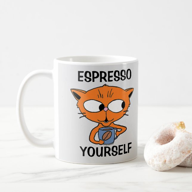 Mug ESPRESSO YOUR Coffee Pun Humoristique (Avec donut)
