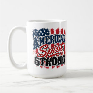 Mug Esprit Américain Fort 4 Juillet Patriotique 