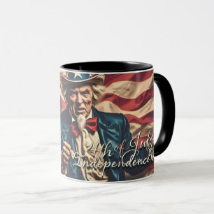 Mug Esprit de liberté en rouge, blanc et bleu