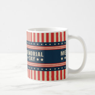 Mug Esprit du jour commémoratif rouge, blanc et bleu