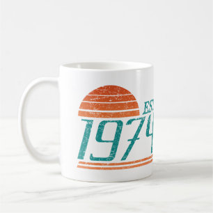 Mug Est. 1974 Vintage De 50 Ans
